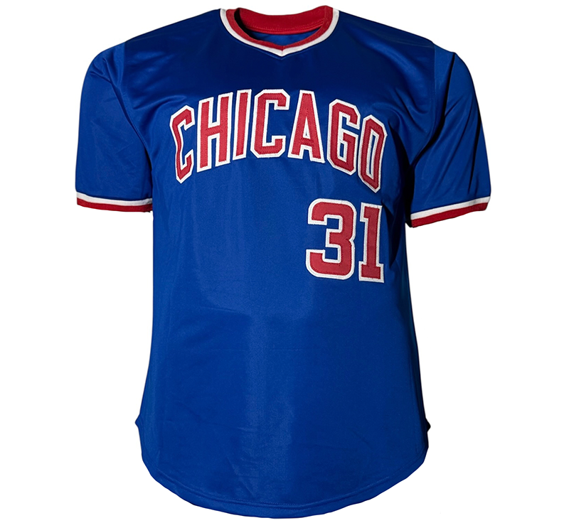 Fergie Jenkin Autographed Chicago Blue Baseball Jersey JSA