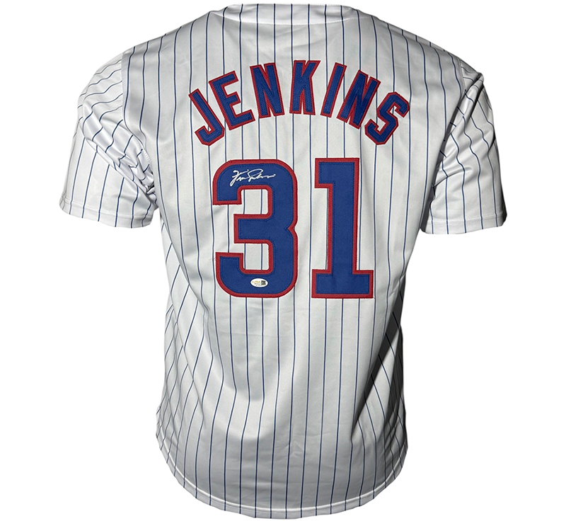 Fergie Jenkin Autographed Chicago Pinstripe Baseball Jersey JSA