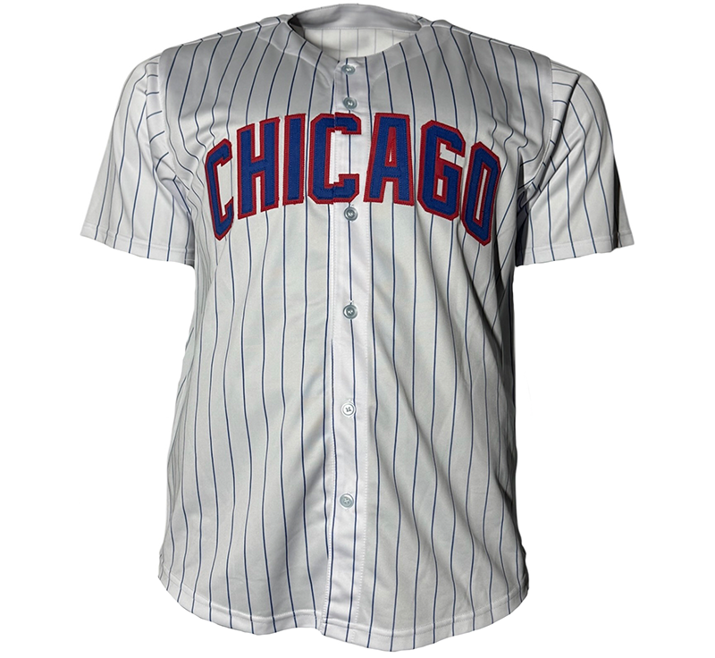 Fergie Jenkin Autographed Chicago Pinstripe Baseball Jersey JSA