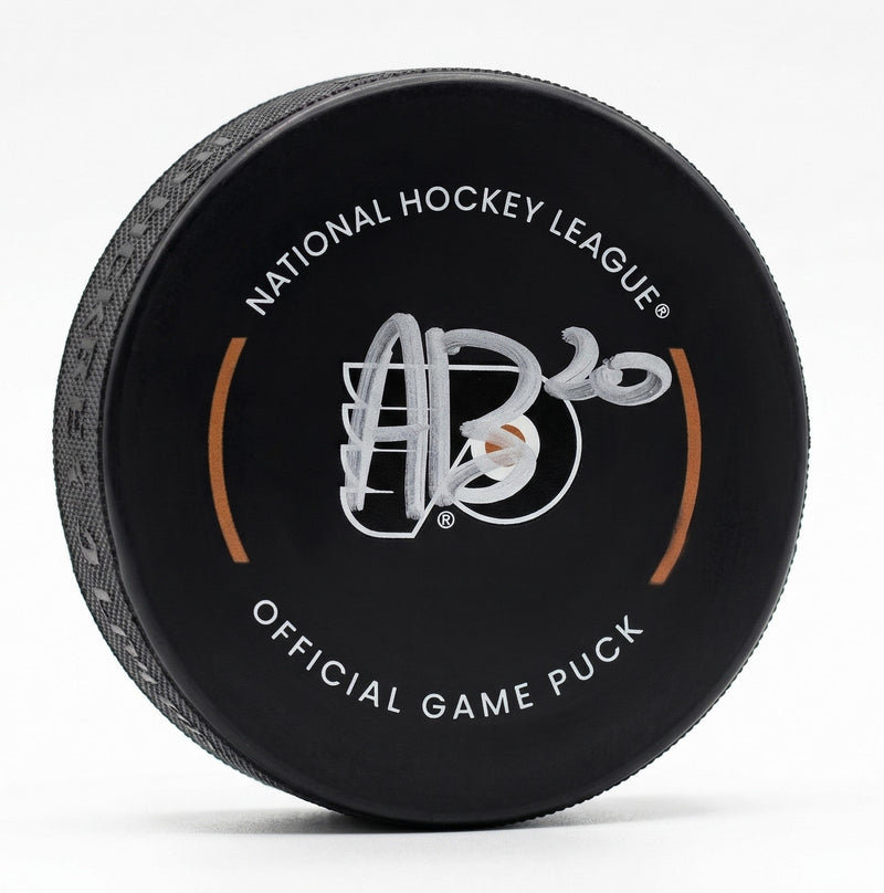 Alex Bump Philadelphia Flyers Autographed Game Model Hockey Puck