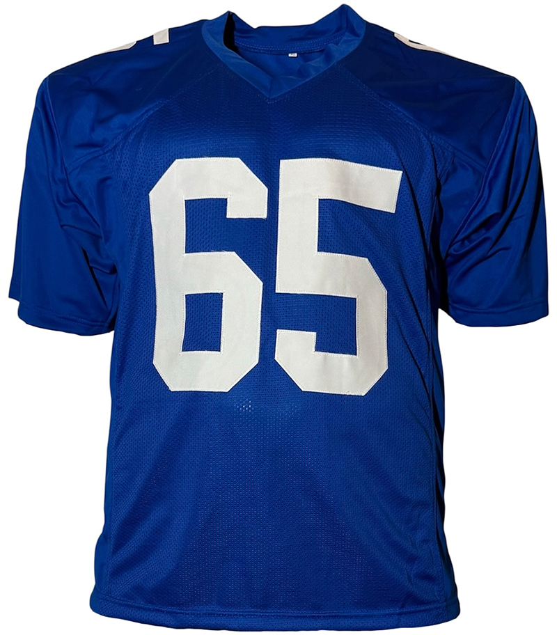 Francis Mauigoa Signed New York Blue Football Jersey JSA