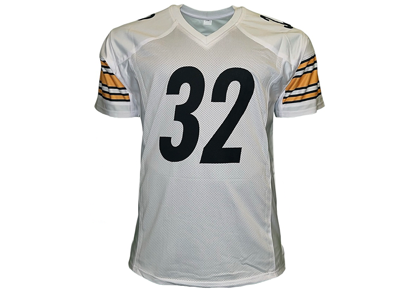 Franco Harris Unsigned Pittsburgh White Football Jersey