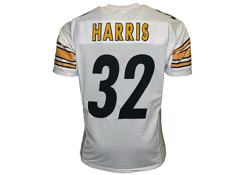 Franco Harris Unsigned Pittsburgh White Football Jersey