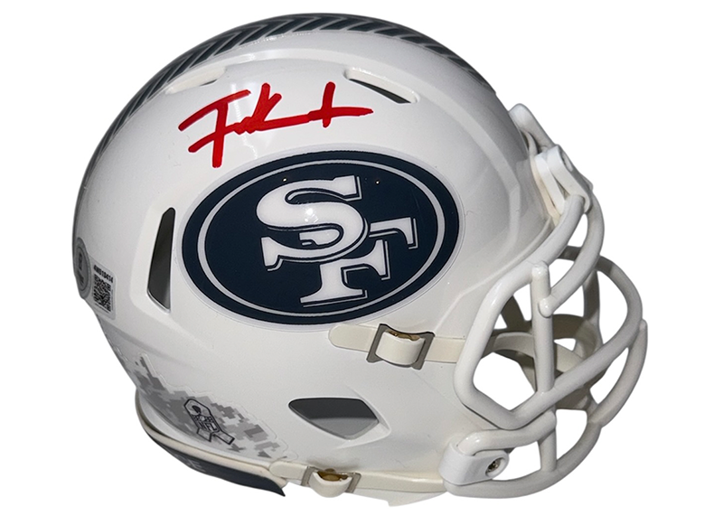 Frank Gore Signed San Francisco 49ers 2024 STS Mini Helmet Beckett