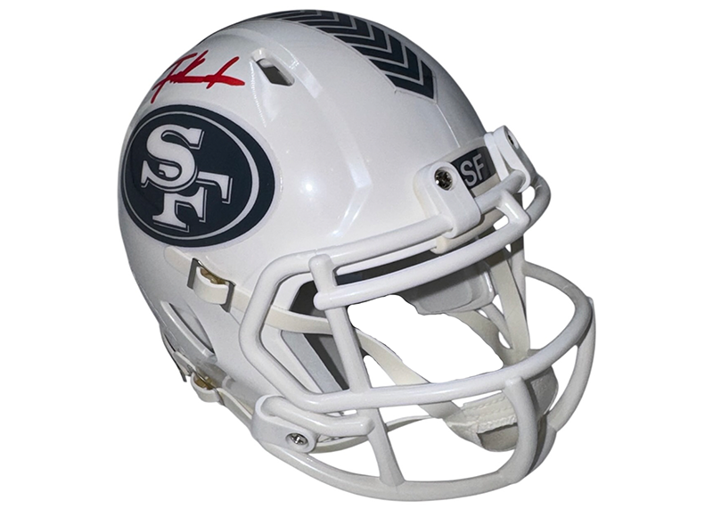 Frank Gore Signed San Francisco 49ers 2024 STS Mini Helmet Beckett