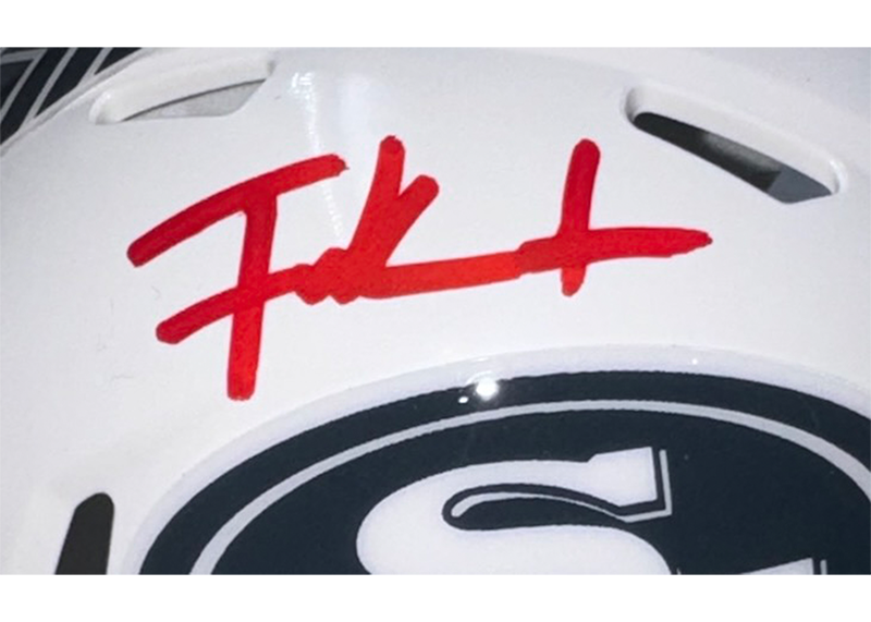 Frank Gore Signed San Francisco 49ers 2024 STS Mini Helmet Beckett