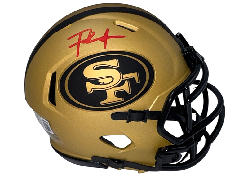 Frank Gore Signed San Francisco 49ers Rave Mini Helmet Beckett