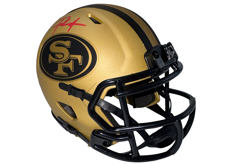 Frank Gore Signed San Francisco 49ers Rave Mini Helmet Beckett