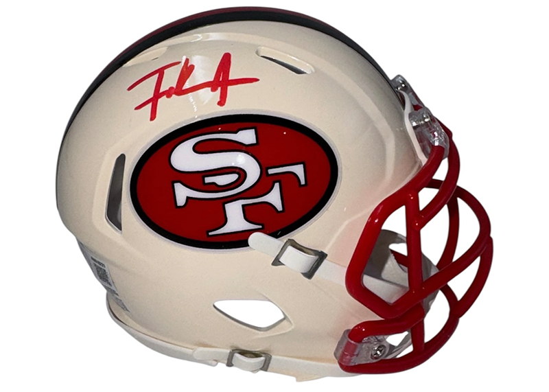Frank Gore Signed San Francisco 49ers Retro Mini Helmet Beckett