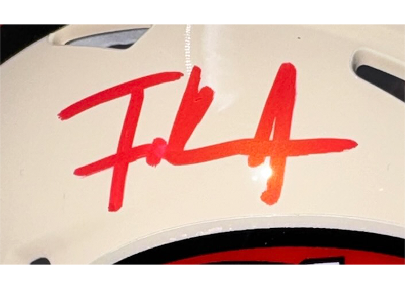 Frank Gore Signed San Francisco 49ers Retro Mini Helmet Beckett