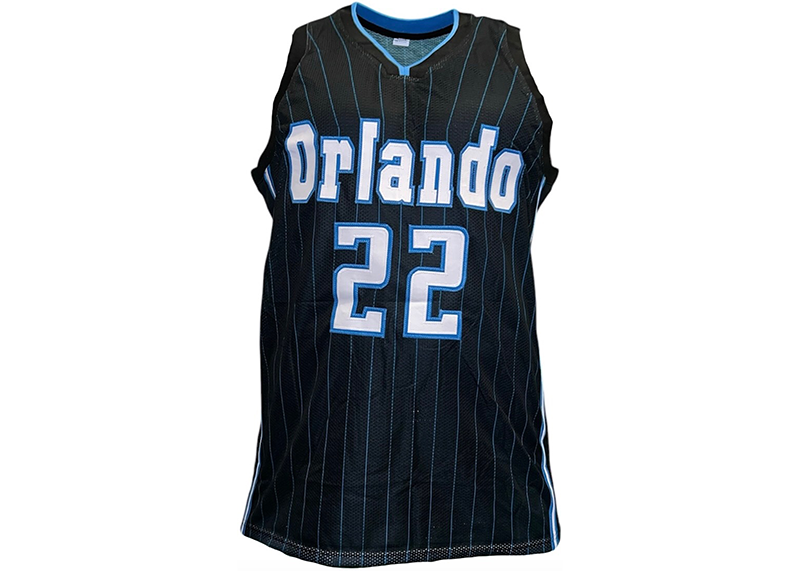 Franz Wagner Signed Orlando Black Pinstripe Jersey Beckett