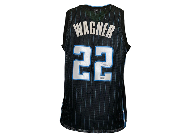 Franz Wagner Signed Orlando Black Pinstripe Custom Jersey Beckett