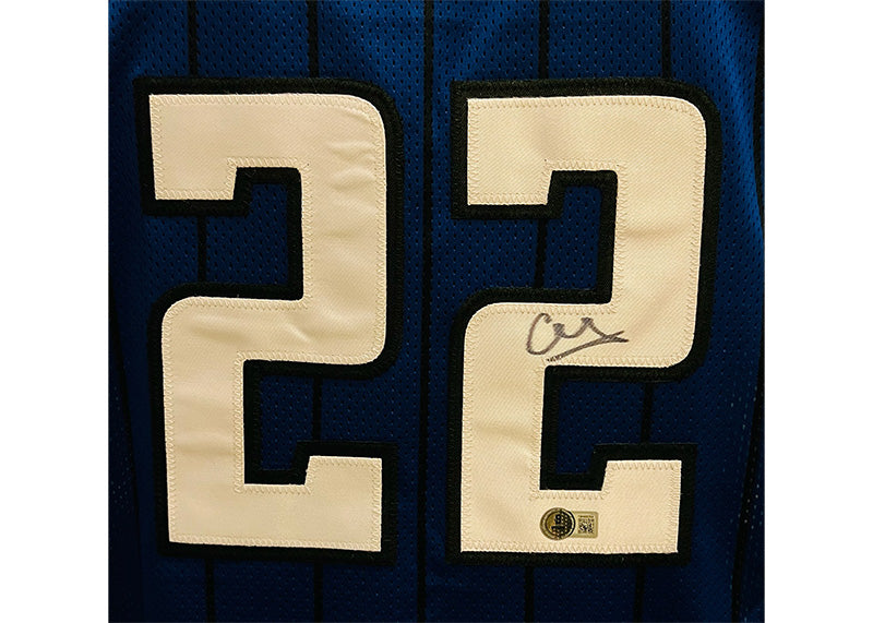 Franz Wagner Signed Orlando Blue Pinstripe Jersey Beckett