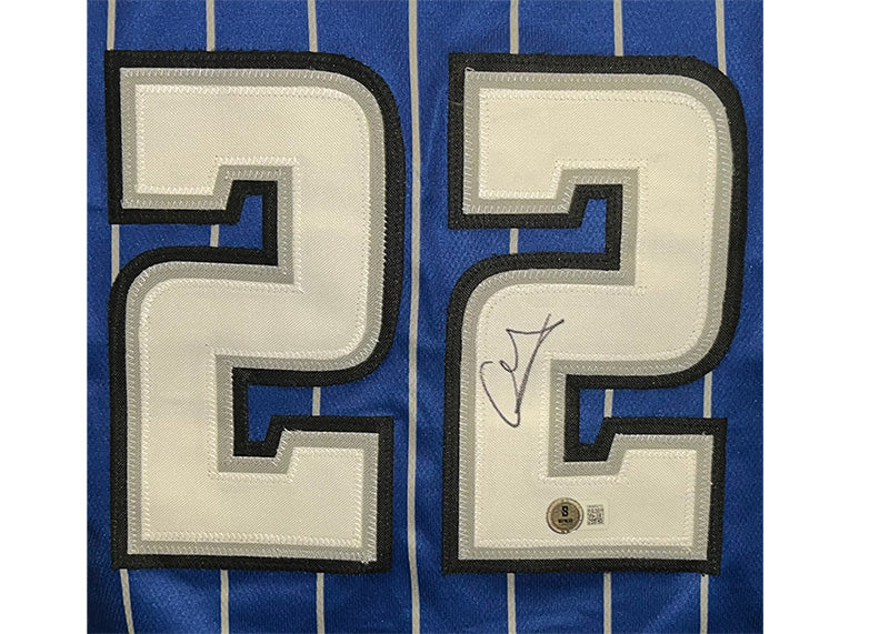 Franz Wagner Signed Orlando Blue Pinstripe Jersey Beckett
