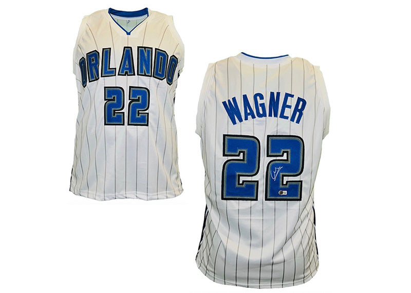 Franz Wagner Signed Orlando White Pinstripe Custom Jersey Beckett