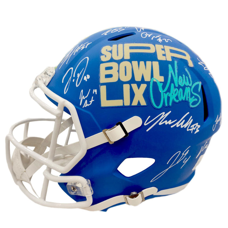 Philadelphia Eagles Team-Signed Super Bowl LIX Champions Helmet - 24 Signatures