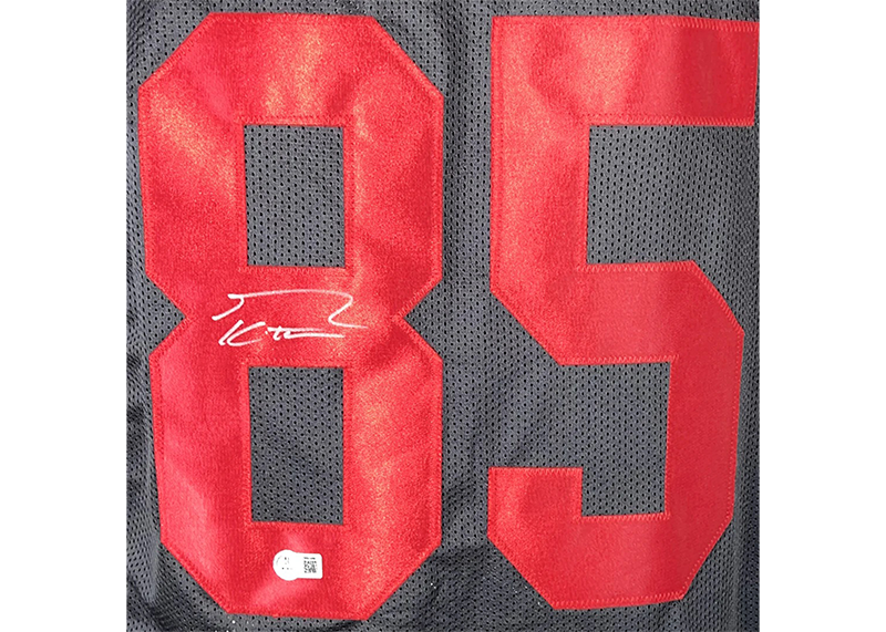 George Kittle Signed San Francisco Black Football Jersey (Beckett)