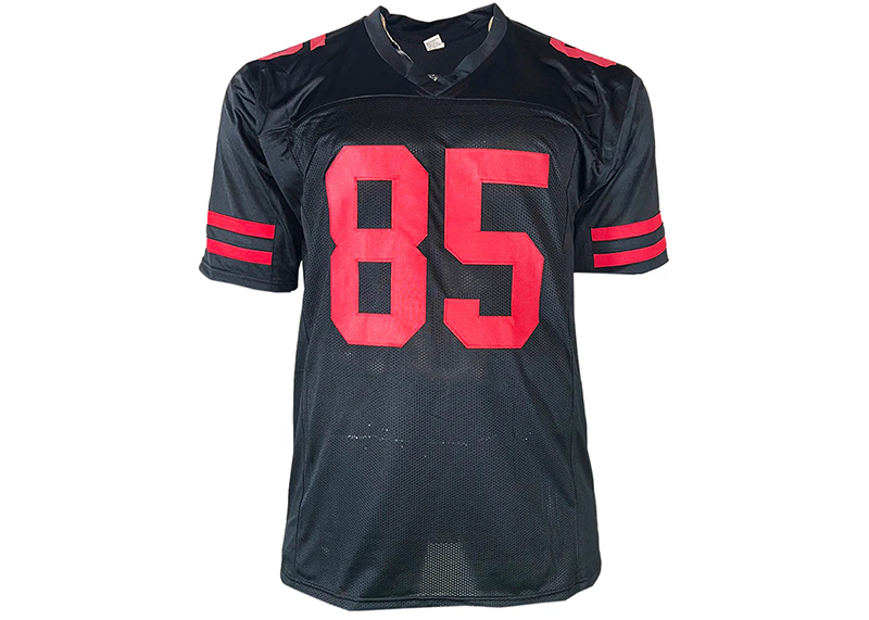George Kittle Signed San Francisco Black Football Jersey (Beckett)