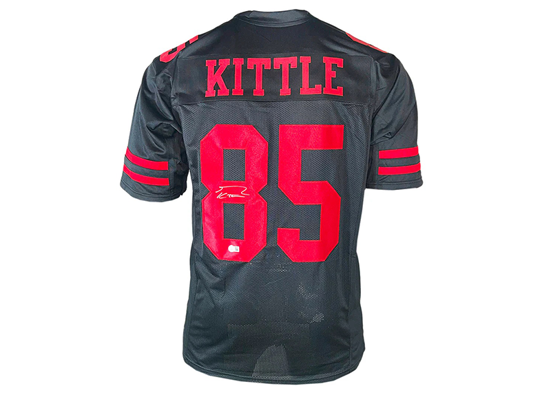 George Kittle Signed San Francisco Black Football Jersey (Beckett)