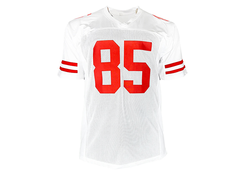 George Kittle Signed San Francisco White Football Jersey (Beckett)