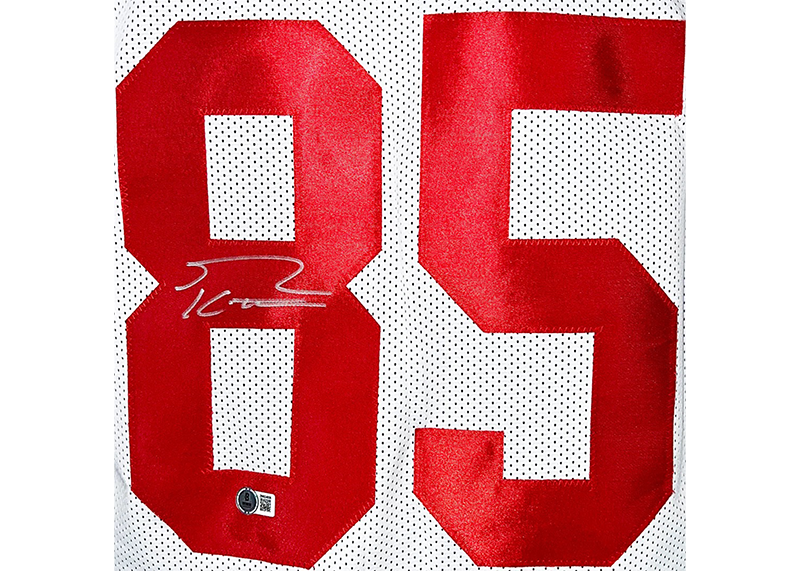 George Kittle Signed  San Francisco White Football Jersey (Beckett)