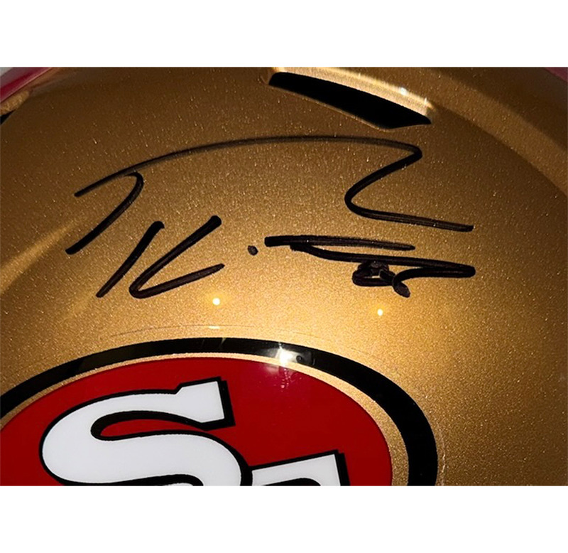 George Kittle Signed San Francisco 49ers Full Size Speed Helmet Beckett