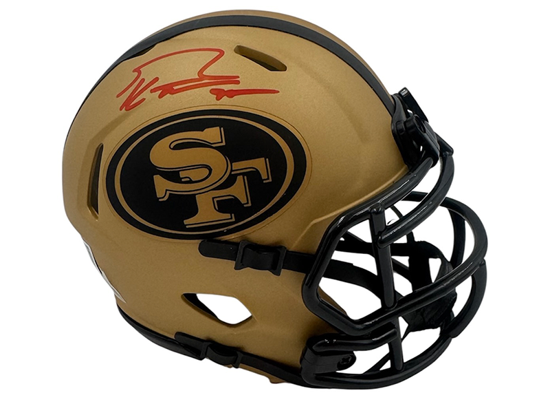 George Kittle Signed San Francisco 49ers Rave Mini Helmet Beckett