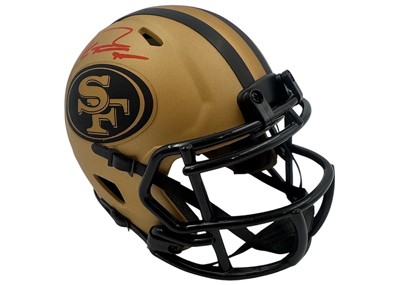 George Kittle Signed San Francisco 49ers Rave Mini Helmet Beckett