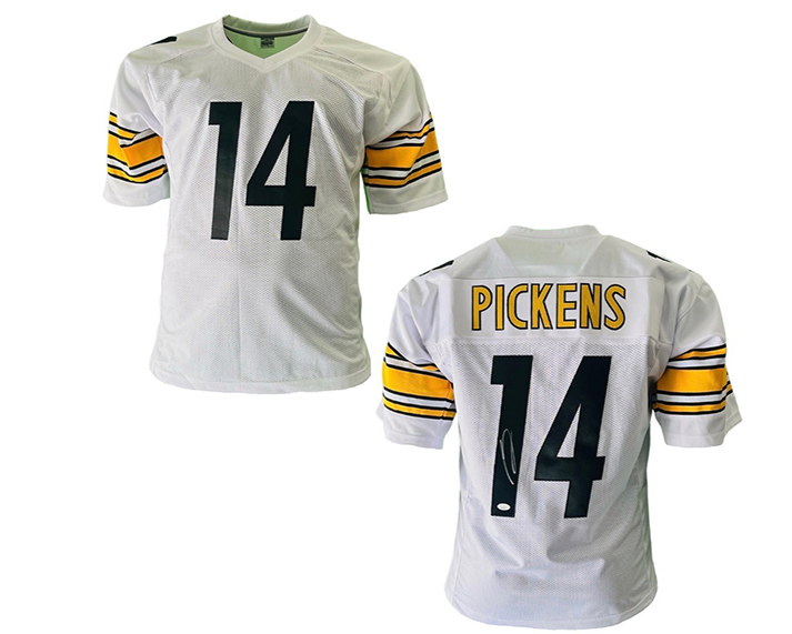 George Pickens Signed Custom White Football Jersey JSA