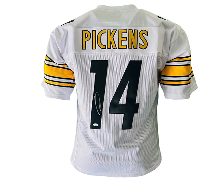 George Pickens Signed Custom White Football Jersey JSA