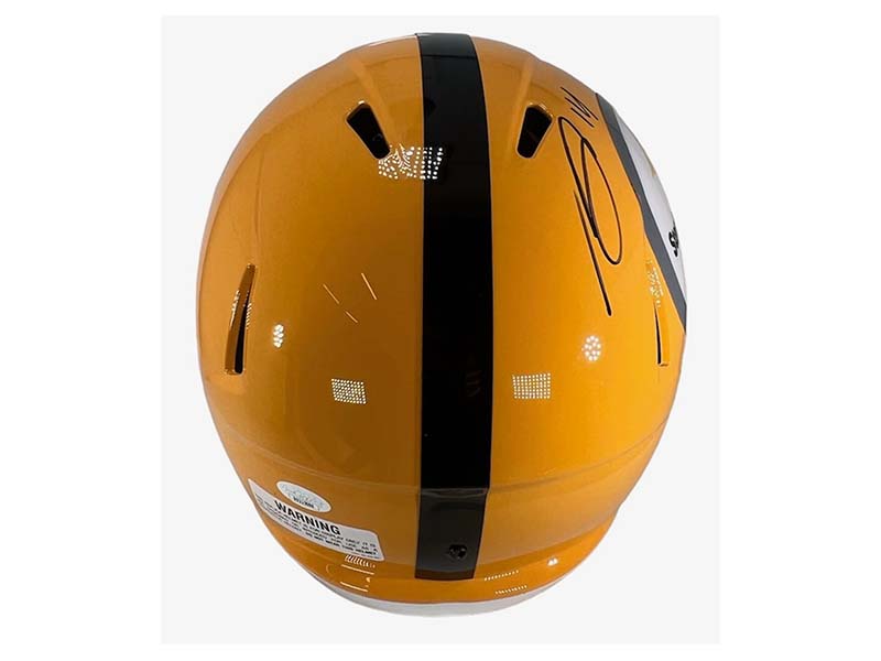 George Pickens Signed Pittsburgh Steelers Throwback Speed Full Size Helmet JSA