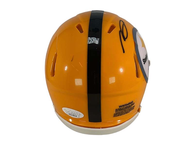 George Pickens Signed Pittsburgh Steelers Throwback Speed Mini Helmet JSA