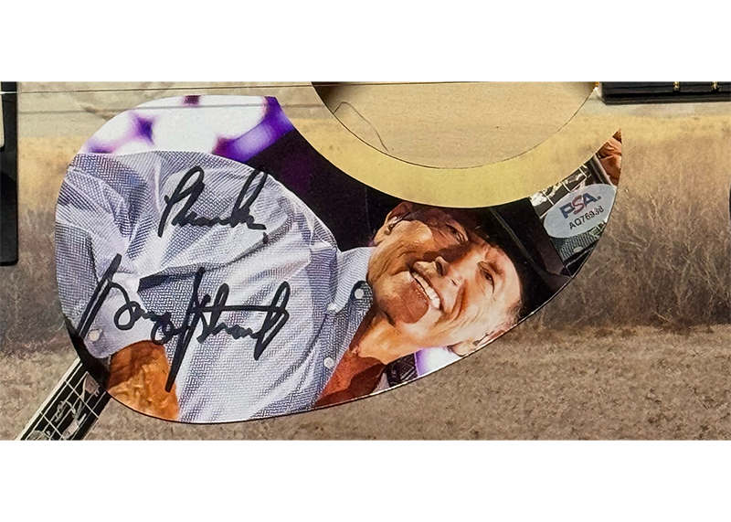 George Strait Signed Acoustic Guitar PSA