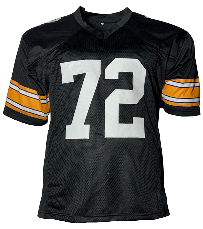 Gerry Mullins Signed Pittsburgh Black Football Jersey JSA