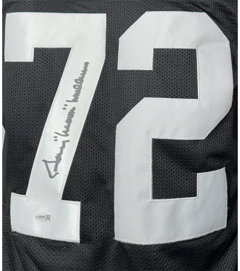Gerry Mullins Signed Pittsburgh Black Football Jersey JSA