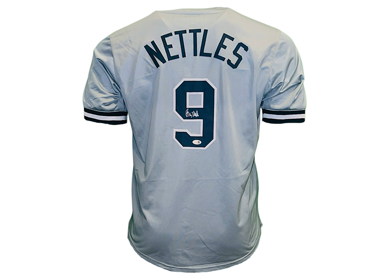 Graig Nettles Signed New York Gray Baseball jersey JSA