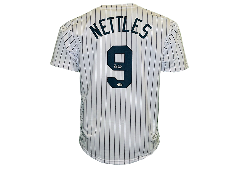 Graig Nettles Signed New York Pinstripe Baseball Jersey JSA