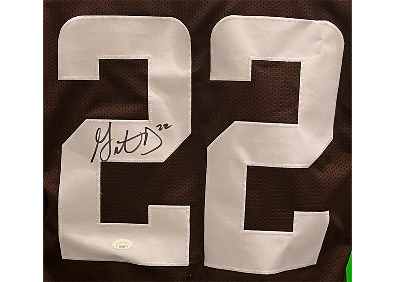 Grant Delpit Signed Custom Brown Football Jersey JSA