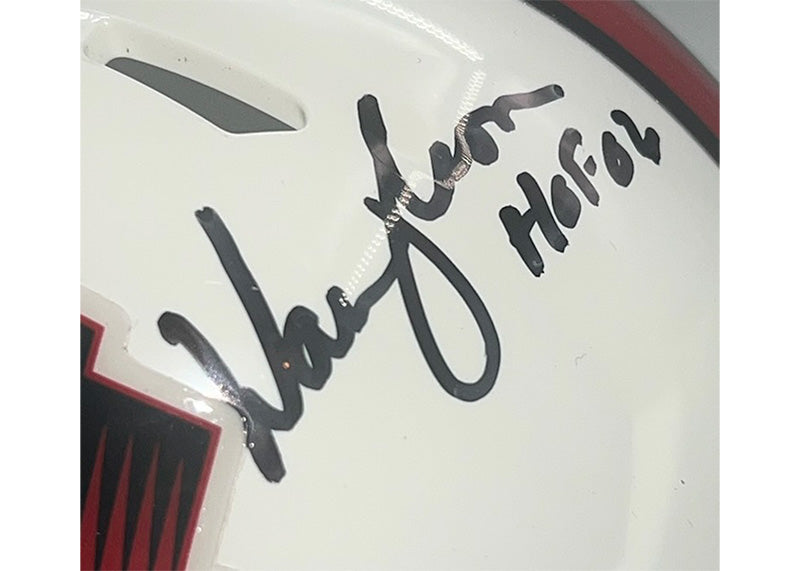 Warren Moon Signed Hall of Fame Speed Mini Helmet JSA HOF Inscription