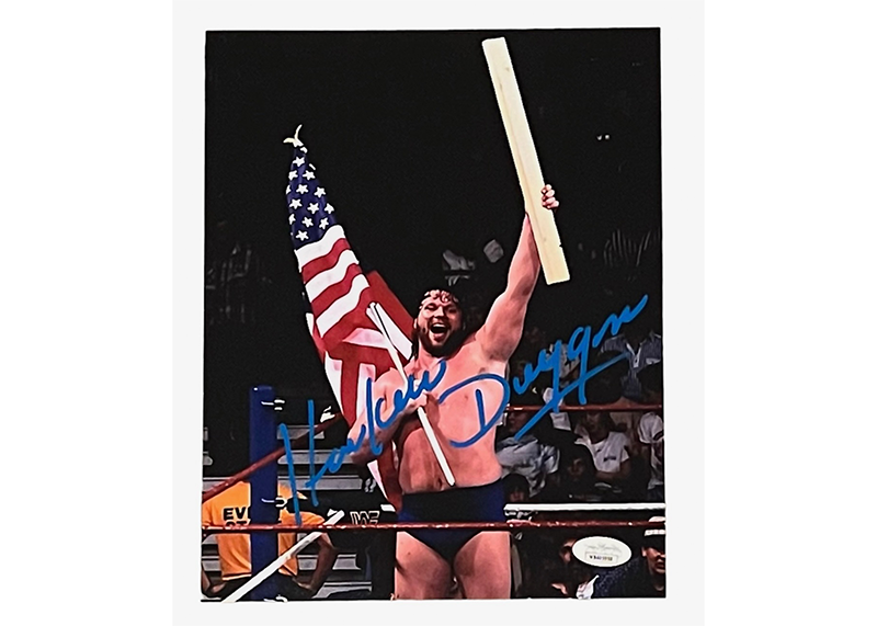 Hacksaw Jim Duggan Signed 8x10 Wrestling Photo JSA