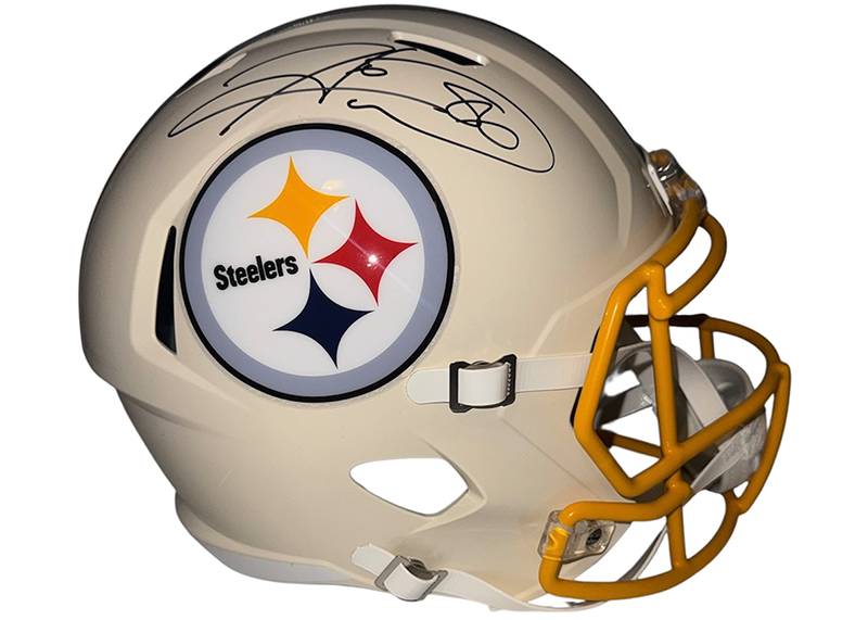 Hines Ward Signed Pittsburgh Steelers Retro Full Size Helmet JSA