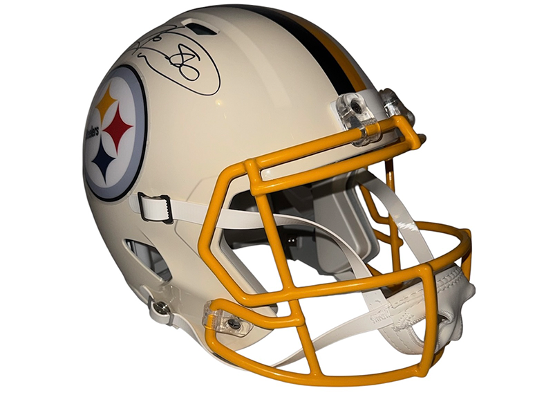 Hines Ward Signed Pittsburgh Steelers Retro Full Size Helmet JSA