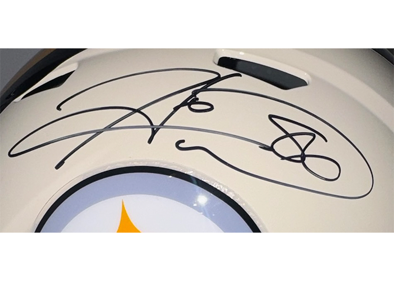 Hines Ward Signed Pittsburgh Steelers Retro Full Size Helmet JSA