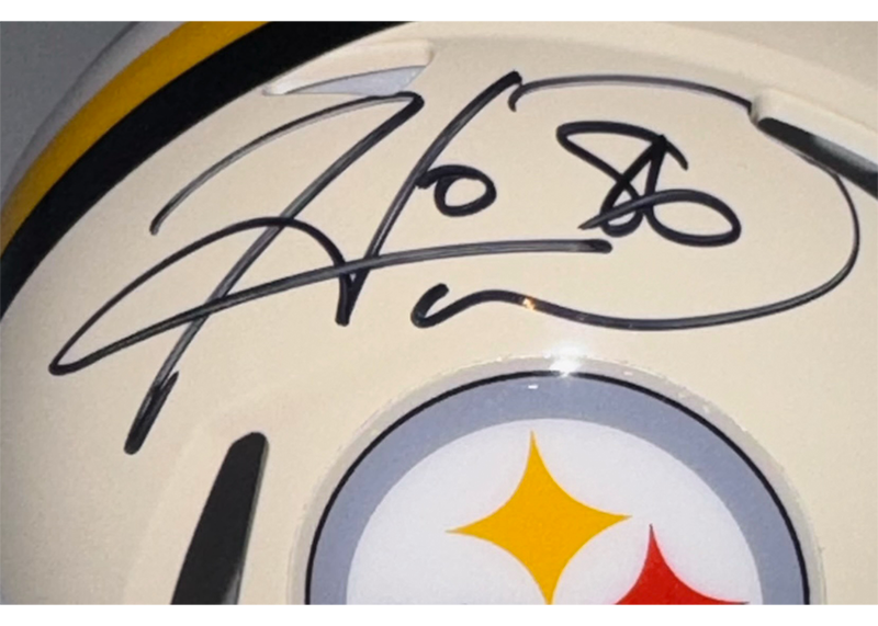 Hines Ward Signed Pittsburgh Steelers Retro Mini Helmet JSA