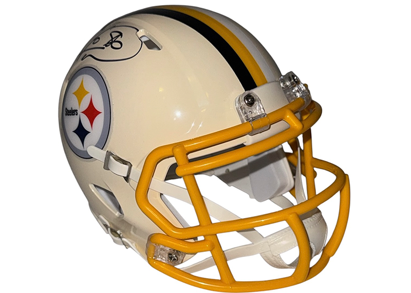 Hines Ward Signed Pittsburgh Steelers Retro Mini Helmet JSA