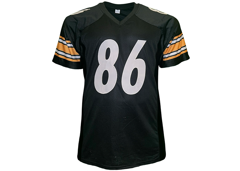 Hines Ward Unsigned Pittsburgh Black Football Jersey