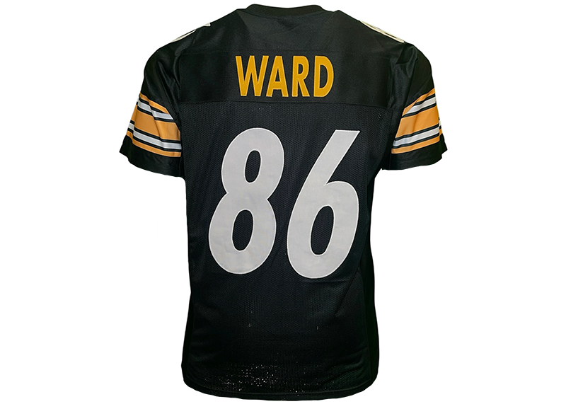 Hines Ward Unsigned Pittsburgh Black Football Jersey