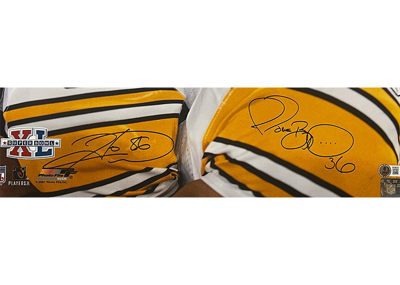 Hines Ward & Jerome Bettis Signed 16x20 Pittsburgh Steelers Photo Beckett