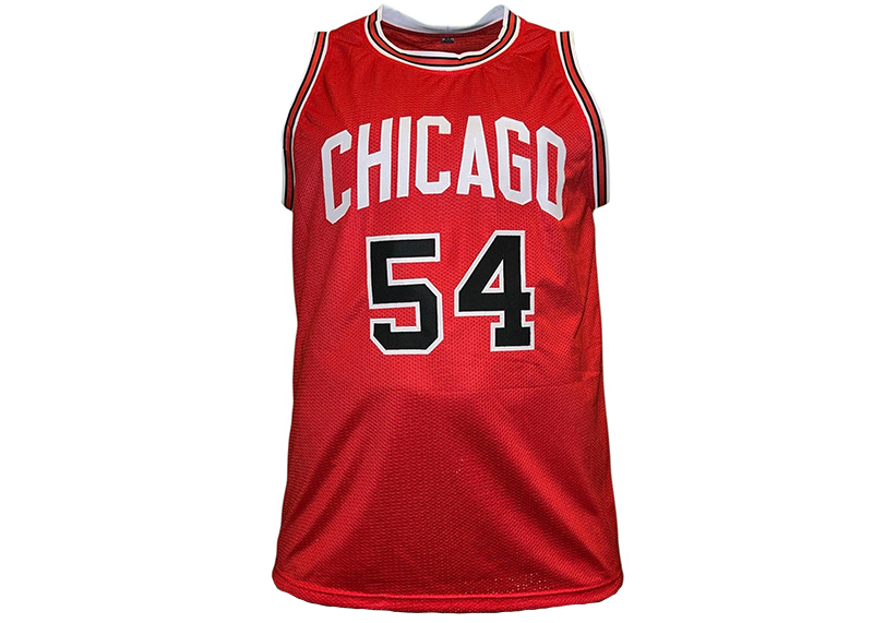 Horace Grant Signed Chicago Red Basketball Jersey Beckett