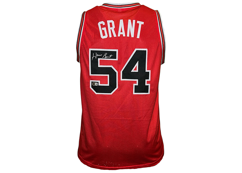 Horace Grant Signed Chicago Red Basketball Jersey Beckett